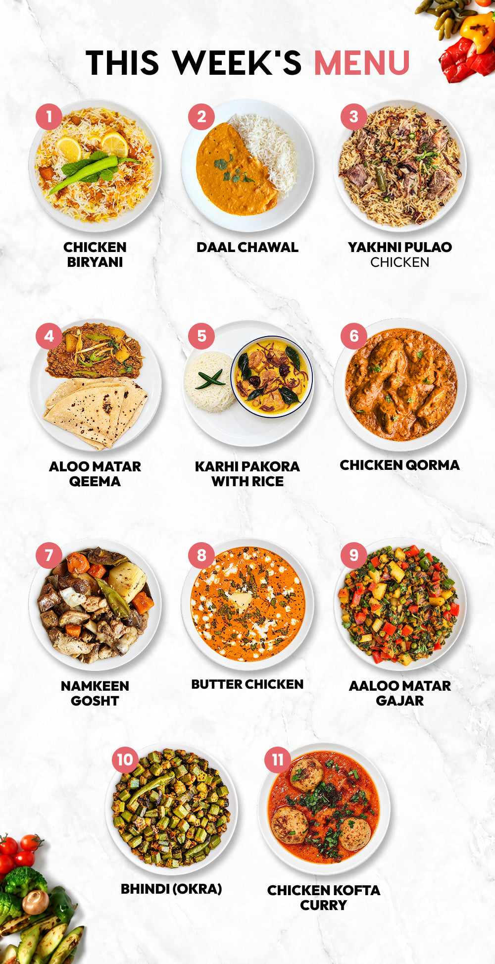 EXCLUSIVE 5 (+1 FREE) Meal Plan